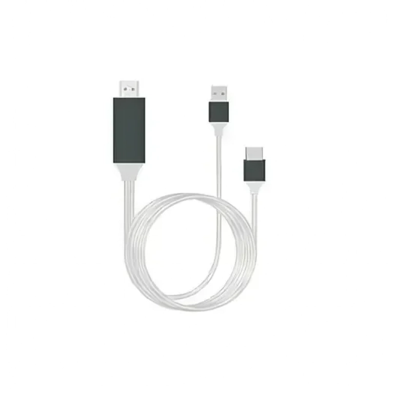 Καλώδιο Type-C σε HDMI 4K 2m με τροφοδοσία USB L9H λευκό