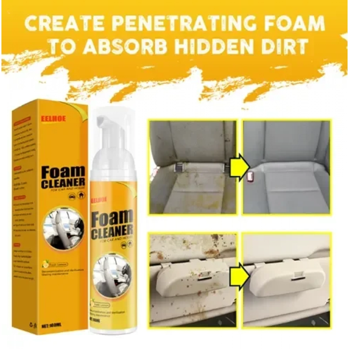 Καθαριστικό αφρού αυτοκινήτου 100ml Foam Cleaner EELHOE - Image 3