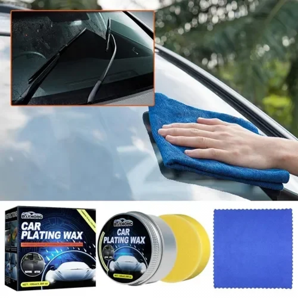 Κερί επιμετάλλωσης αυτοκινήτου 100ml Car plating Wax Rayhong - Image 2