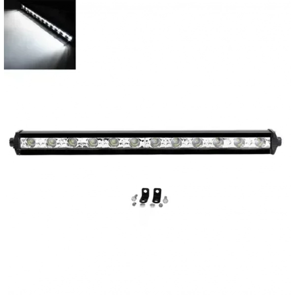LED αδιάβροχη μπάρα αλουμινίου Slim 12V-24V 32cm 36W 12 SMD IP68 2880LM 6000K OYQP-0044