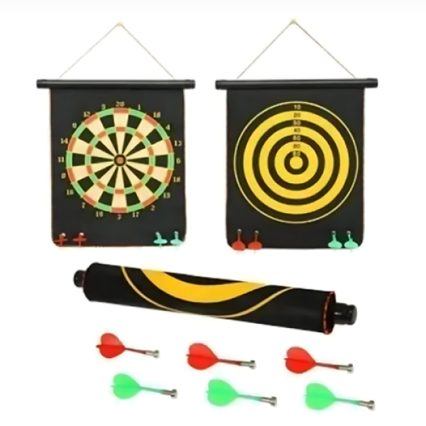 Μαγνητικός Στόχος Διπλής Όψης με 6 Βελάκια 50x42εκ. 24187