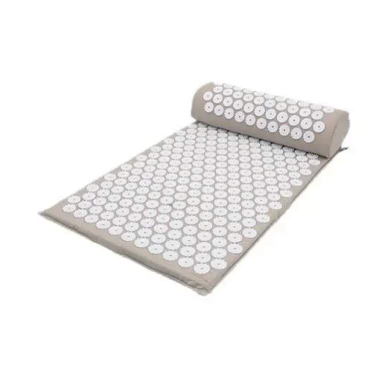 Μαξιλάρι και χαλάκι μασάζ για το σώμα Acupressure Mat μπεζ