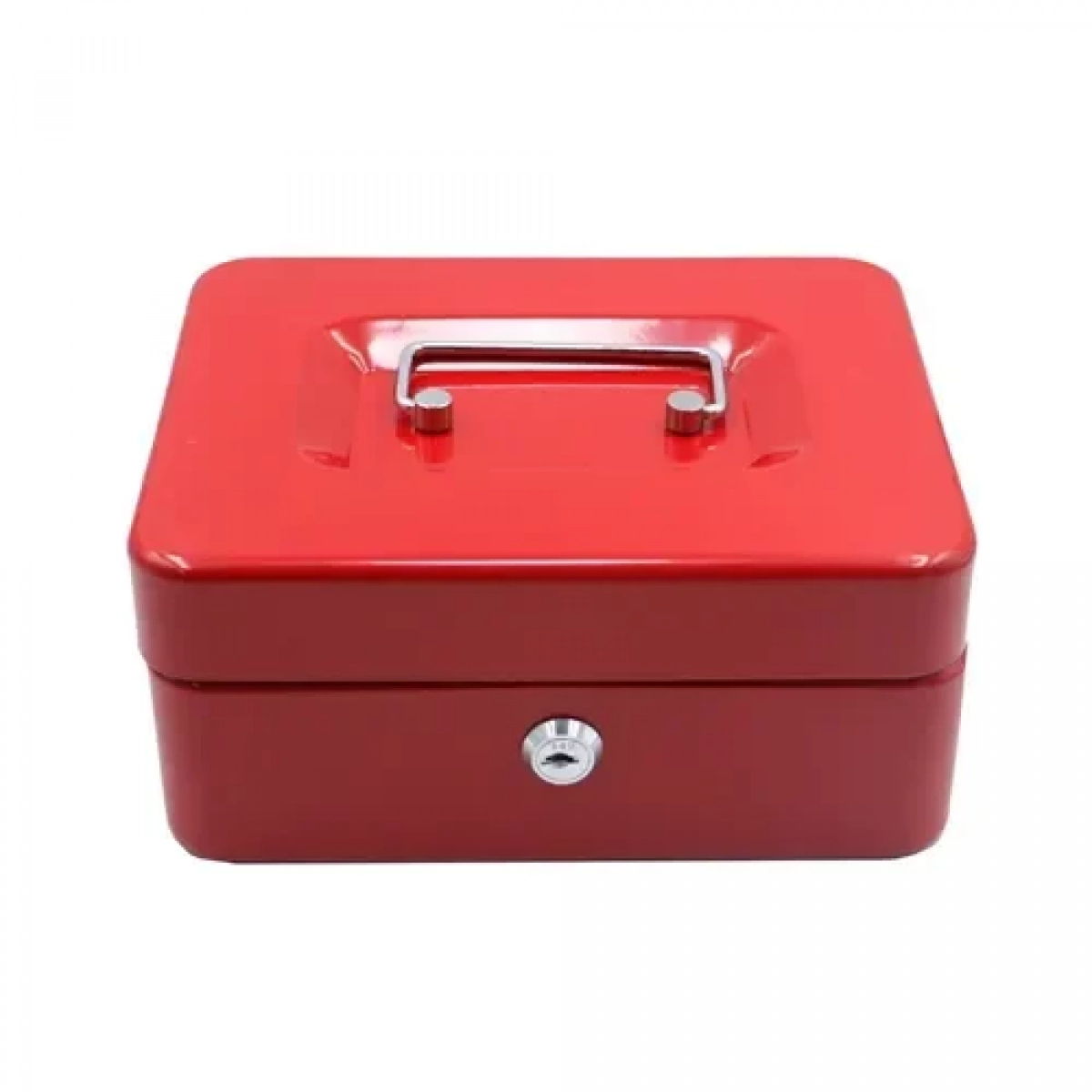Μεταλλικό κουτί ταμείου με 2 κλειδιά 20x16x9cm XS-20C κόκκινο - Image 2