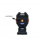 Mini επαναφορτιζόμενος φακός LED COB ψυχρό – θερμό – κόκκινο με αναπτήρα IPX4 - Image 2