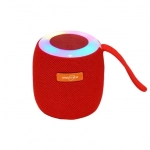 Mini φορητό ασύρματο ηχείο Bluetooth με LED φωτισμό και ιμάντα GTS-1468 κόκκινο