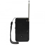 Mini φορητό ψηφιακό ραδιόφωνο SW/AM/FM LCD KK78 μαύρο - Image 8