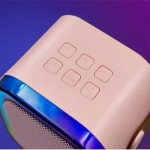 CMiK MK-02 Karaoke Ηχείο Bluetooth 10W με Μικρόφωνο σε Ροζ Χρώμα