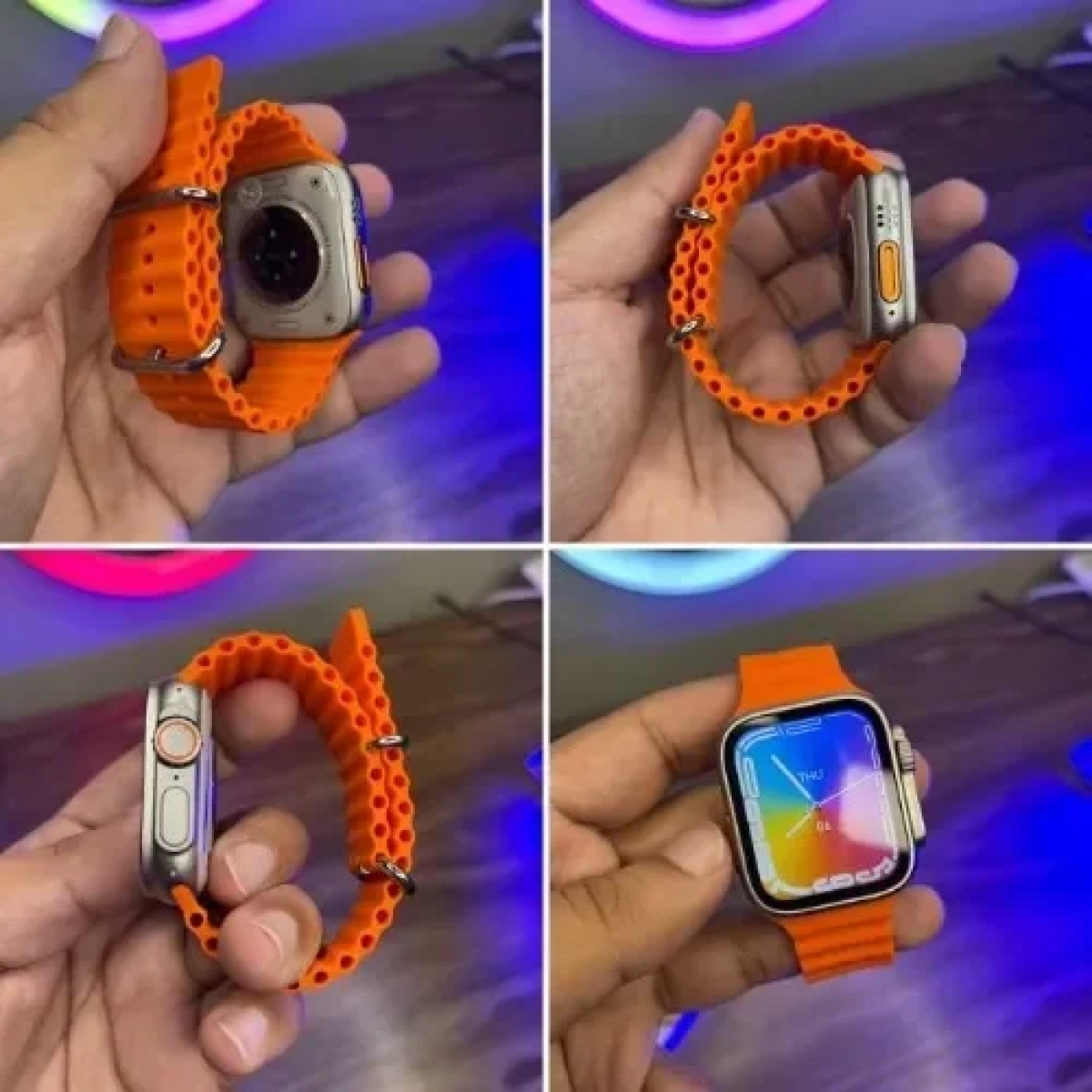 X8 Ultra Max 49mm Smartwatch με Παλμογράφο Πορτοκαλί