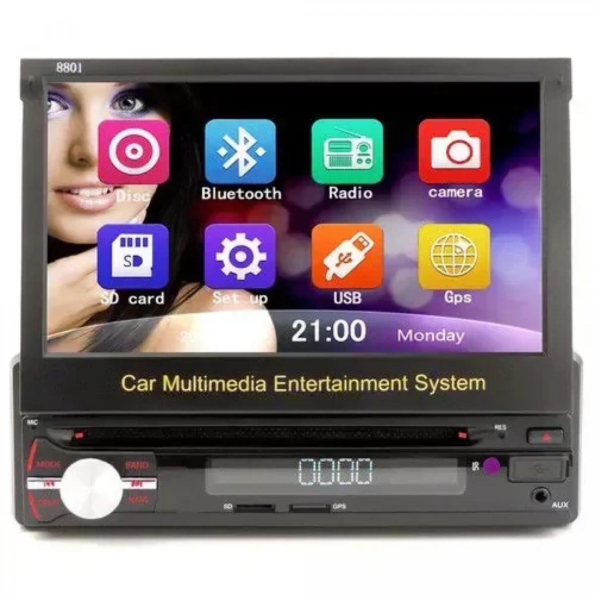 Οθόνη αυτοκινήτου Multimedia 1 din GPS Beko 8801 - Image 3