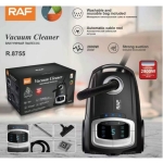 Raf R.8755 Ηλεκτρική Σκούπα 2800W με Σακούλα 4lt και Ψηφιακή Οθόνη - Mαύρη