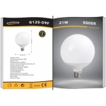 Λάμπα LED για Ντουί E27 21w G125 2000lm Ψυχρό Φως 6500K Universo G125-09F
