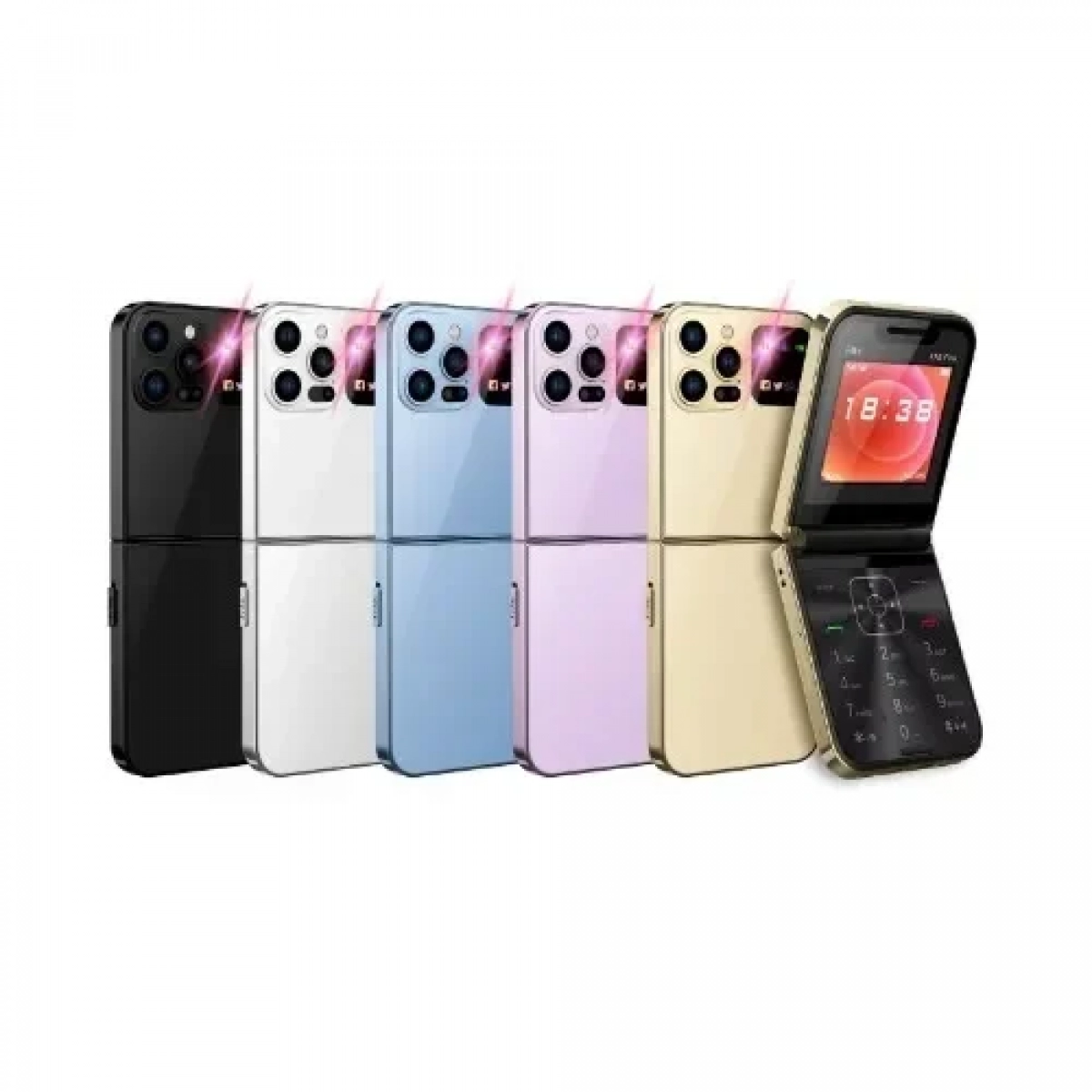 Αναδιπλούμενο Κινητό Τηλέφωνο 2.4'' με 2 sim i15 Pro