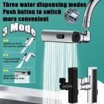 Περιστρεφόμενη Προέκταση νερού βρύσης 360° Multifunctional Universal Shower Ασημί