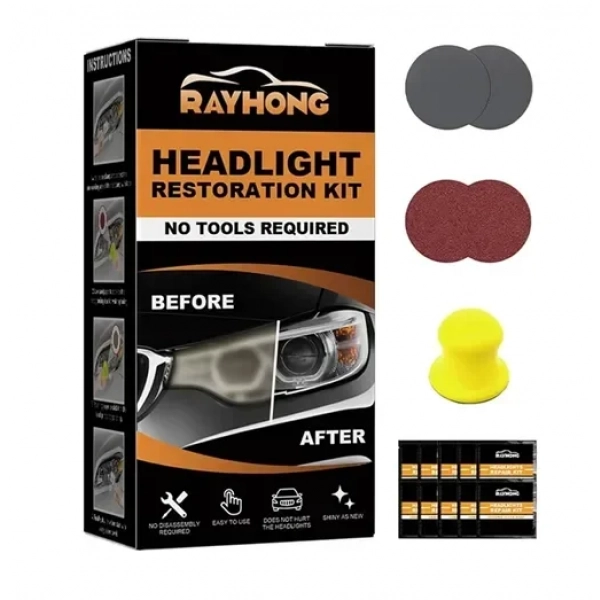 Σετ επισκευής προβολέων αυτοκινήτου Headlight Restoration Kit Rayhong