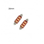Σετ LED πλαφονιέρας C5W 36mm 12V 12 SMD ψυχρό λευκό 6000K 2τμχ