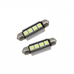Σετ LED πλαφονιέρας C5W Canbus 39mm 12V 4 SMD ψυχρό λευκό 6000K 2τμχ