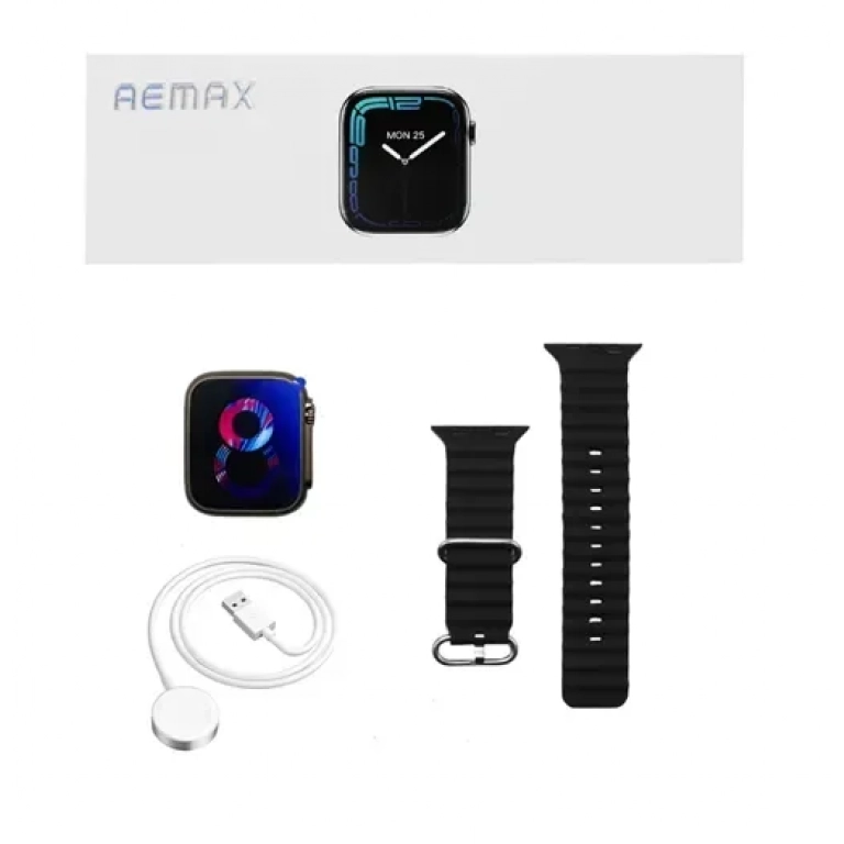 Smartwatch με παλμογράφο και απάντηση κλήσεων-μηνυμάτων Remax Watch 11 Pro ανθρακί – μαύρο