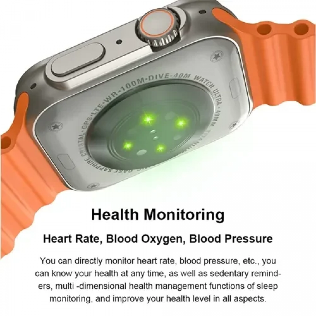 Smartwatch με παλμογράφο και απάντηση κλήσεων – μηνυμάτων U8 Ultra λευκό - Image 2