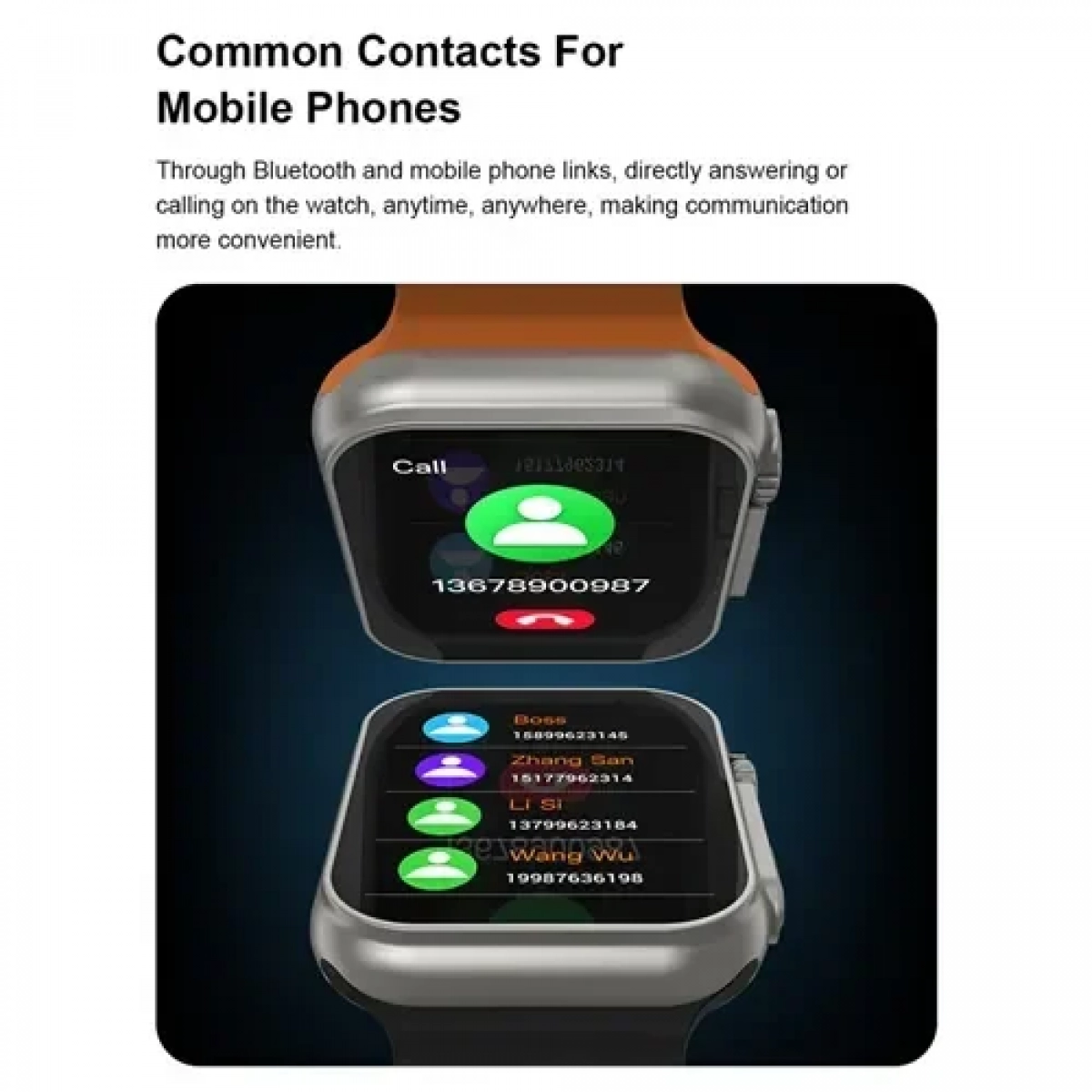 Smartwatch με παλμογράφο και απάντηση κλήσεων – μηνυμάτων U8 Ultra λευκό - Image 3