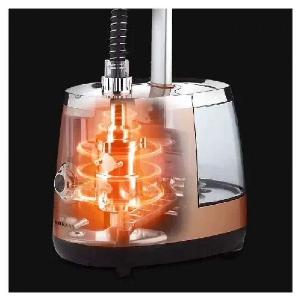 Sokany SK-4012 Ατμοκαθαριστής Ρούχων Δαπέδου 2000W με Δοχείο 350ml Χρυσό