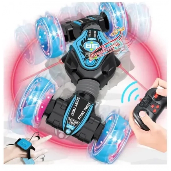 Τηλεκατευθυνόμενο αναρριχητικό αυτοκίνητο Gesture Twist Stunt Car μπλε