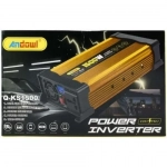 Inverter Τροποποιημένου Ημιτόνου 1500W 12V σε 220V Andowl Q-KS1500 – Χρυσό