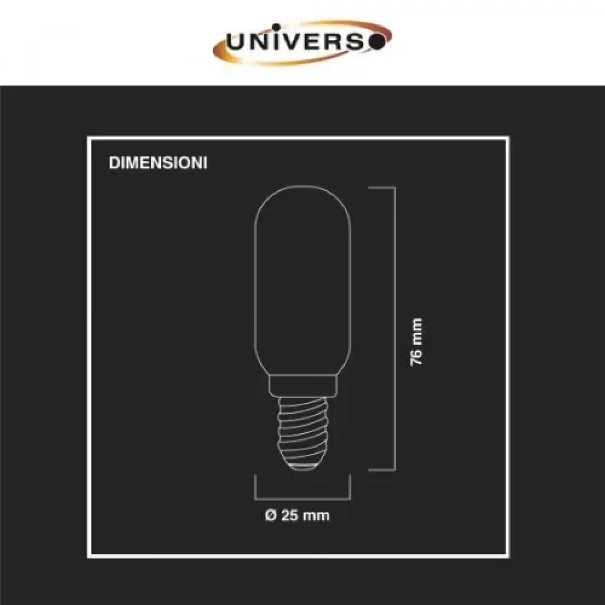 Universo Λάμπα LED για Ντουί E14 3000K Θερμό Λευκό 500lm 5W 220V E14-04C
