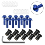 Βίδες πινακίδας μοτοσυκλέτας 5mm 10τμχ HW-0187 μπλε