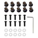 Βίδες πινακίδας μοτοσυκλέτας 5mm 10τμχ HW-0187 μαύρο