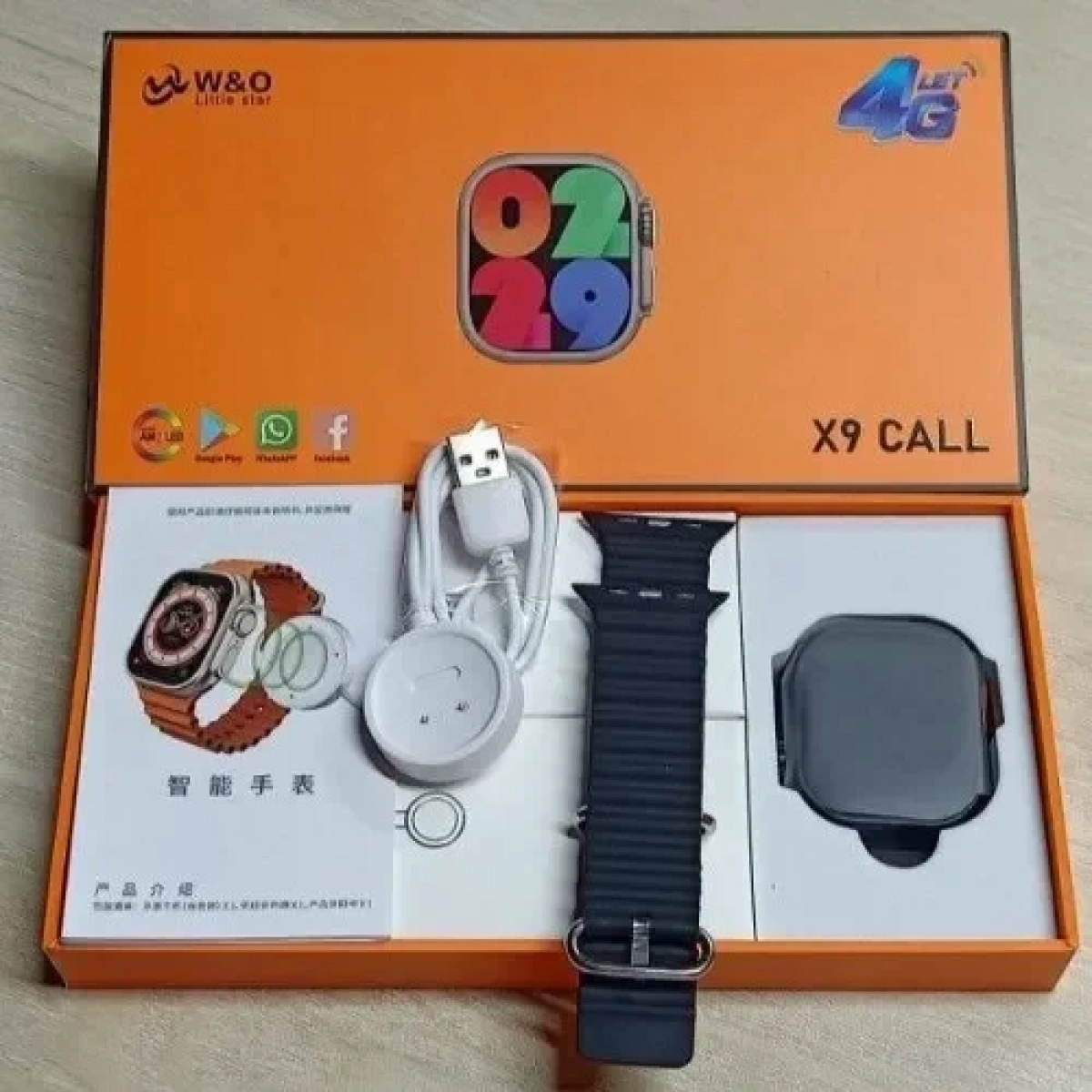 W&O Little Star X9 Call 4G Android Smart Watch Μαύρο