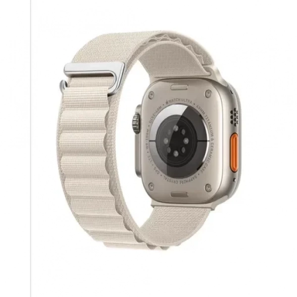 Λουράκι νάιλον για Apple Watch 1/2/3/4/5/6/7/8/SE/ULTRA 42/44/45/49mm Λευκό