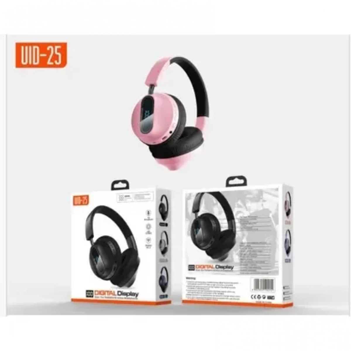Ασύρματα Ακουστικά Headphone Bluetooth UID-25 Ροζ