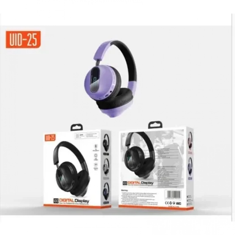 Ασύρματα Ακουστικά Headphone Bluetooth UID-25 Μωβ