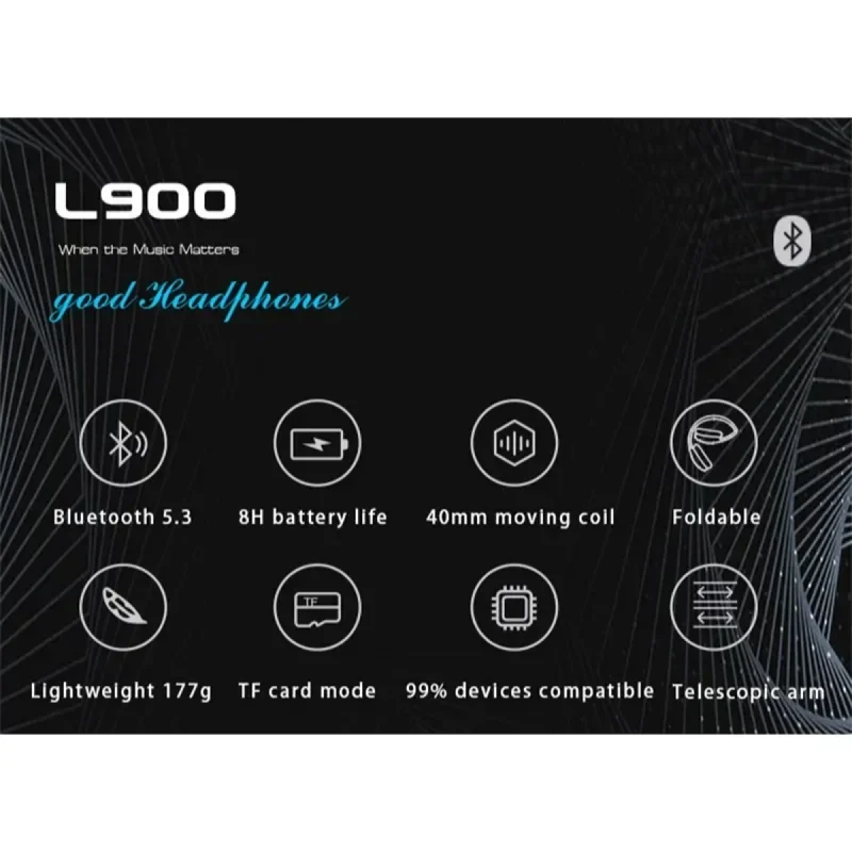 Ασύρματα Ακουστικά Bluetooth L900 Ροζ