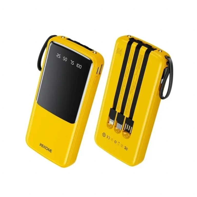 WK WP-09 Power Bank 10000mAh 12W Κίτρινο