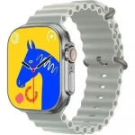 S9 Ultra Smartwatch με Παλμογράφο Γκρι