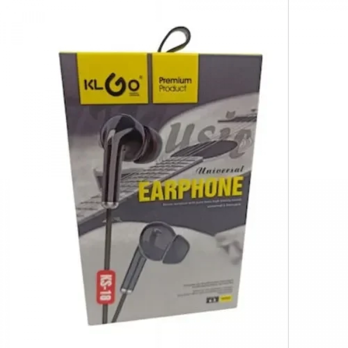 KLGO KS-18 In-ear Handsfree με Βύσμα 3.5mm Μαύρο