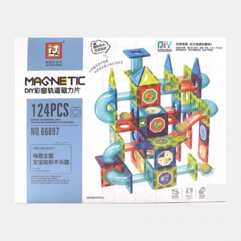 Παιδικό παιχνίδι με μαγνητικά στοιχεία και μπάλα 124 ΤΜΧ No 66897A