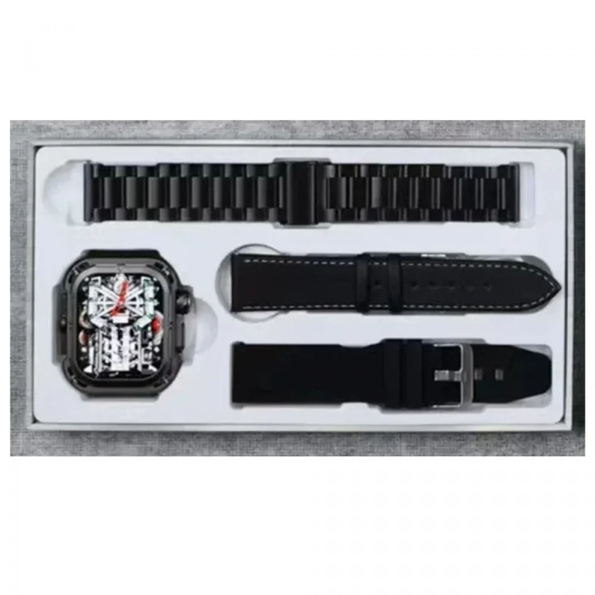 Z85 Max Smartwatch με Παλμογράφο Μαύρο