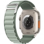 Λουράκι νάιλον για Apple Watch 1/2/3/4/5/6/7/8/SE/ULTRA 42/44/45/49mm Πράσινο