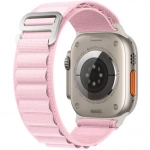 Λουράκι νάιλον για Apple Watch 1/2/3/4/5/6/7/8/SE/ULTRA 42/44/45/49mm Ροζ