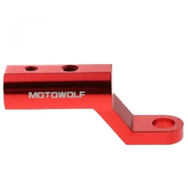 Motowolf Προέκταση Καθρέπτη Μηχανής 1τμχ Κόκκινο