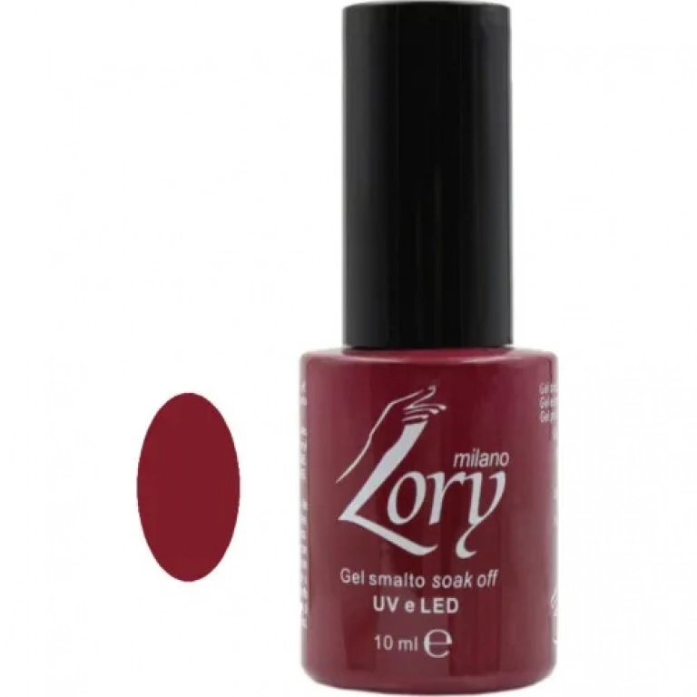 Ημιμόνιμο Βερνίκι Νυχιών no. 11 Smalto Gel Soak Off UV&LED 10ml Lory Milano Βυσσινί