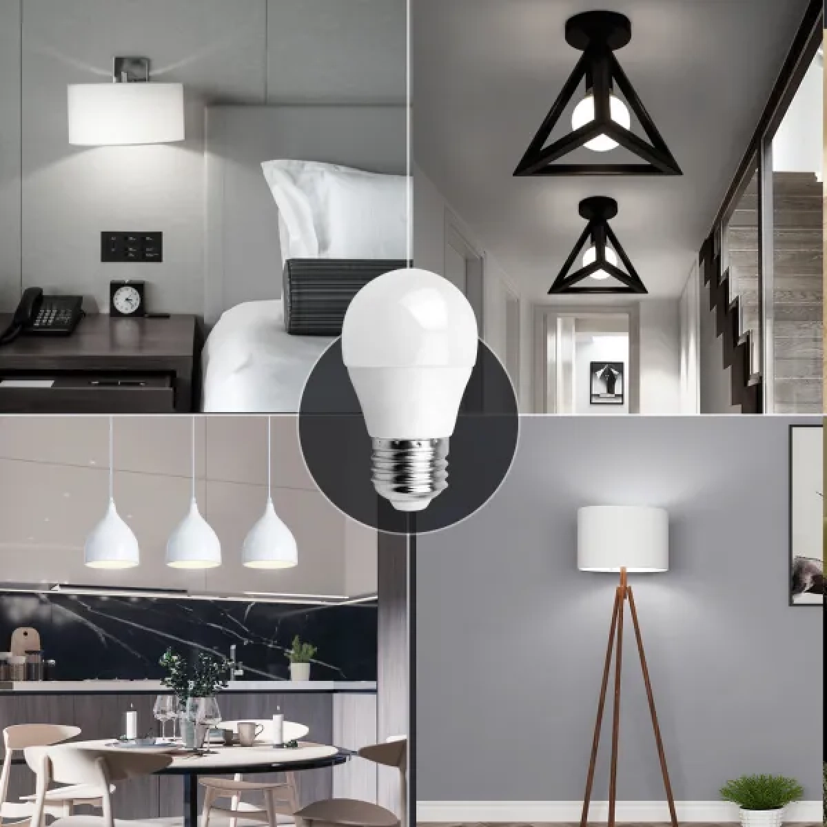 Λάμπα Led LED G45 E27 6W Ψυχρό Λευκό 6500K 510lm Aigostar
