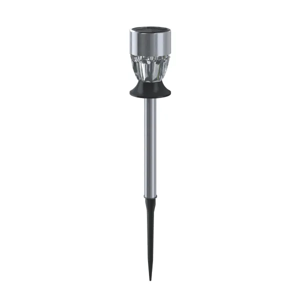 Ηλιακό Φωτιστικό Κήπου Καρφωτό 0,006W RGB IP44 55x55x355mm Diamond Lampshade - Stainless Steel - Aigostar