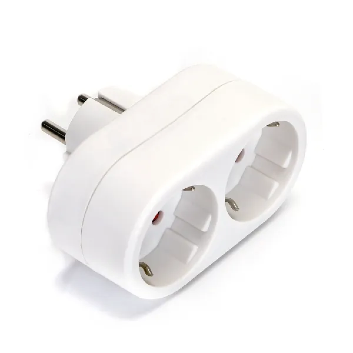 Αντάπτορας Ρεύματος 2x schuko 16A 250V Λευκό - Aigostar