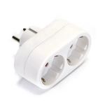Αντάπτορας Ρεύματος 2x schuko 16A 250V Λευκό - Aigostar