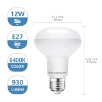 Λάμπα Led LED R80 E27 12W Ψυχρό Λευκό 6500K 1170lm Aigostar