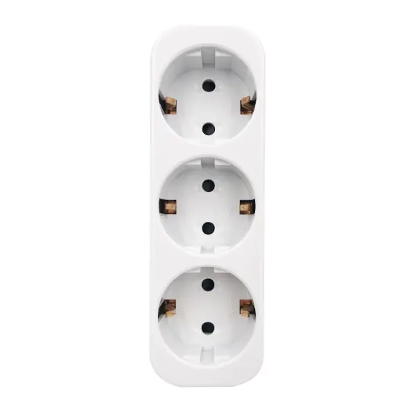 Αντάπτορας Ρεύματος 3x schuko 16A 250V Λευκό - Aigostar