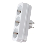 Αντάπτορας Ρεύματος 3x schuko 16A 250V Λευκό - Aigostar